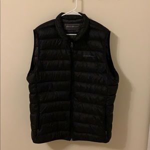 Black, Eddie Bauer down vest